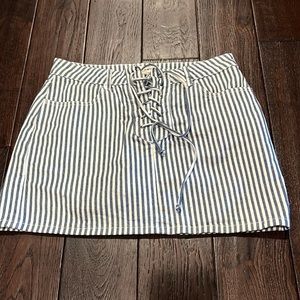 PACSUN stripped tie up skirt